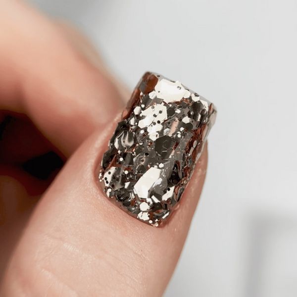 Гель для дизайну Lukum Blaze Gel №03 Copper глянцевий з мідними блискітками без липкого шару, 5 мл N09520 фото