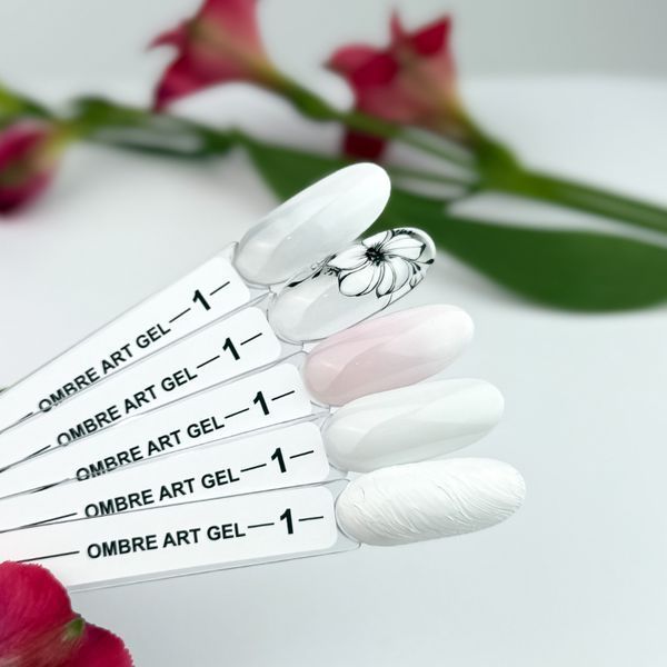 Гель краска Crooz art gel ombre, 5 в 1, №01, 3 мл CAO01 фото