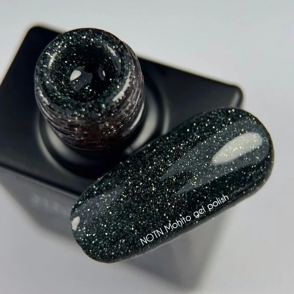 NAILSOFTHENIGHT Mohito gel polish &mdash; насичено темно-зелений світловідбиваючий гель лак, 10 мл 489378 фото