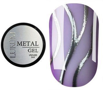 Гель для нігтів Lukum Metal Gel, 5 мл N09522 фото