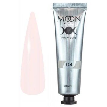 Полигель для наращивания ногтей Moon Full Poly Gel №04, туба 30 мл, бежевый 870315 фото