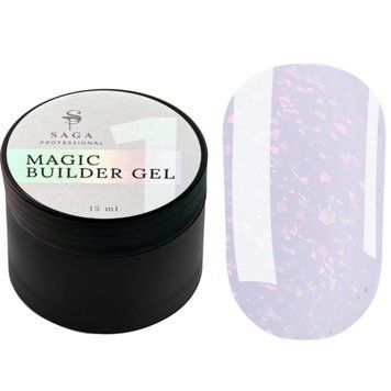 Гель для нарощування SAGA Builder Gel Magic №01, 15мл 55373 фото