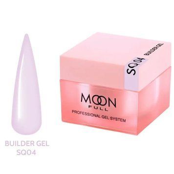 Гель для наращивания Moon Full Builder Gel 30ml №SQ04 молочно-лавандовый без HEMA и TPO, гипоаллергенный SQ04 фото