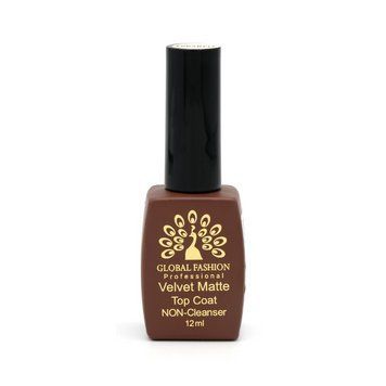 Матовый Топ для гель-лака GLOBAL FASHION Eggshell Matte Top Coat с эффектом перепелиного яйца, 12 мл 11776 фото