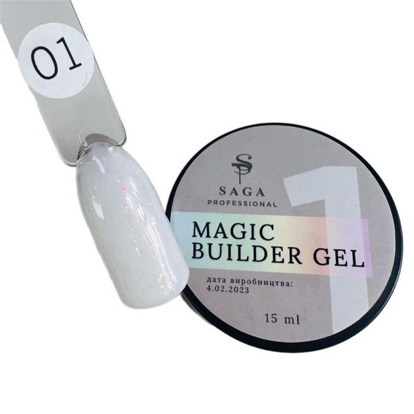 Гель для нарощування SAGA Builder Gel Magic №01, 15мл 55373 фото