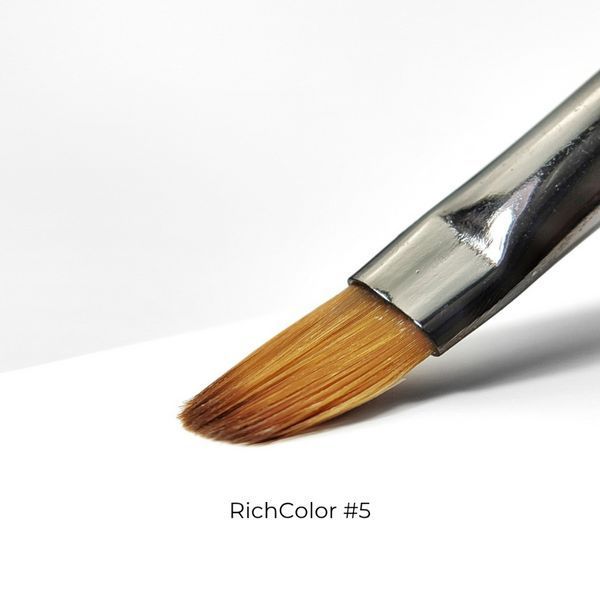 Кисть для геля и дизайна Richcolor №5 N04186 фото