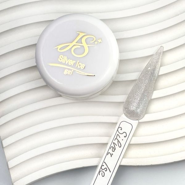 Гель для нарощування нігтів JS Silver Ice, 15 г N003635 фото