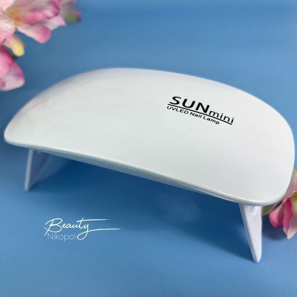 Лампа для сушки ногтей Sun Mini 6W с usb подключением 875221 фото