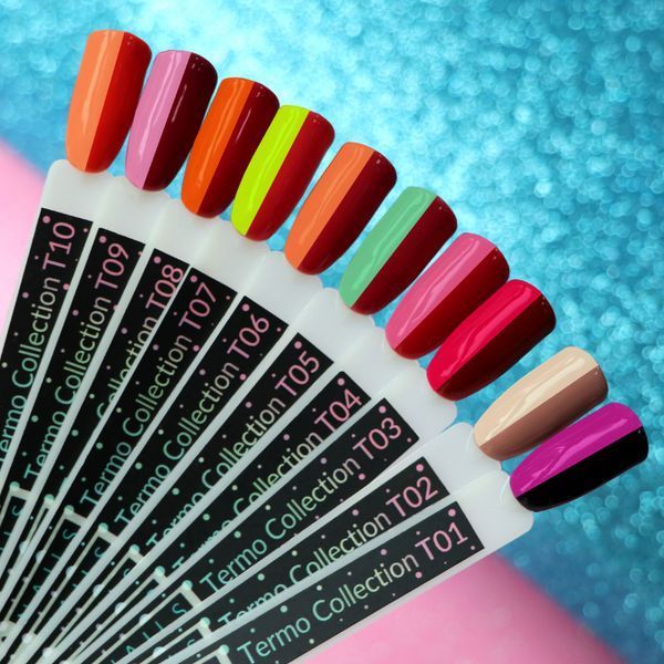 Гель-лак Kira Nails Termo T01 (темно-баклажановый, при нагревании темная фуксия), 6 мл N01664 фото