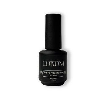 Lukum Perfect Gloss Top non wipe - топ без липкого слоя, 15 мл N09523 фото