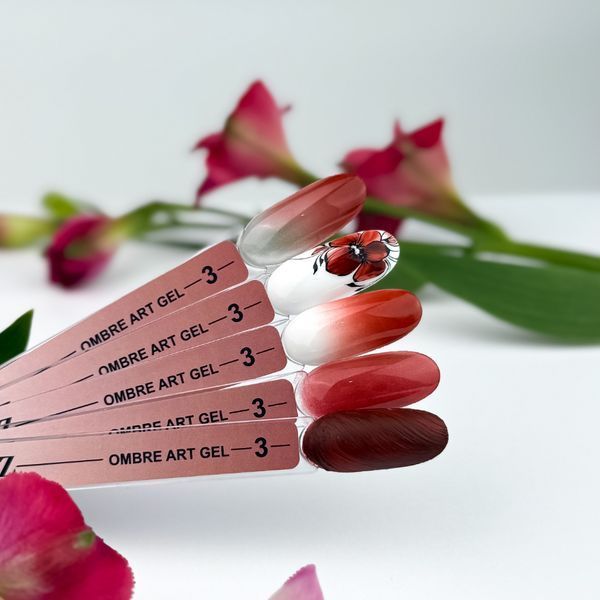 Гель краска Crooz art gel ombre, 5 в 1, №03, 3 мл CAO03 фото