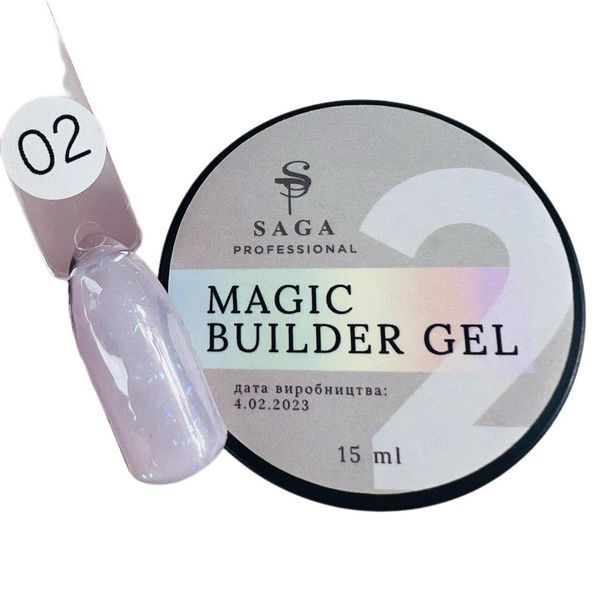 Гель для наращивания SAGA Builder Gel Magic №02, 15мл 55338 фото