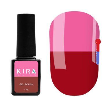 Гель-лак Kira Nails Termo T04 (бордовый, при нагревании темно-лиловый), 6 мл N01666 фото