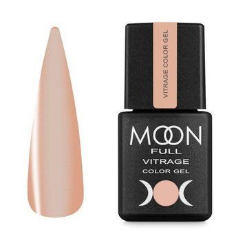 Гель-лак для ногтей Moon Full Vitrage Color Gel №09 персиковый туман, 8 мл 23774 фото