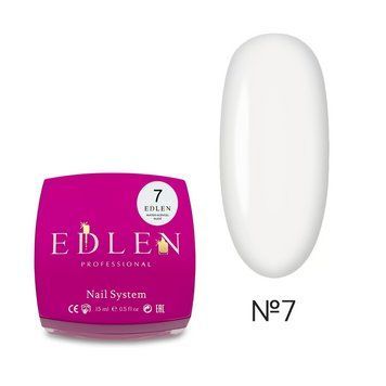 Гель для ногтей Edlen Water Acrygel Nude №7 бело-молочный, 15 млл Edle 16637715 фото