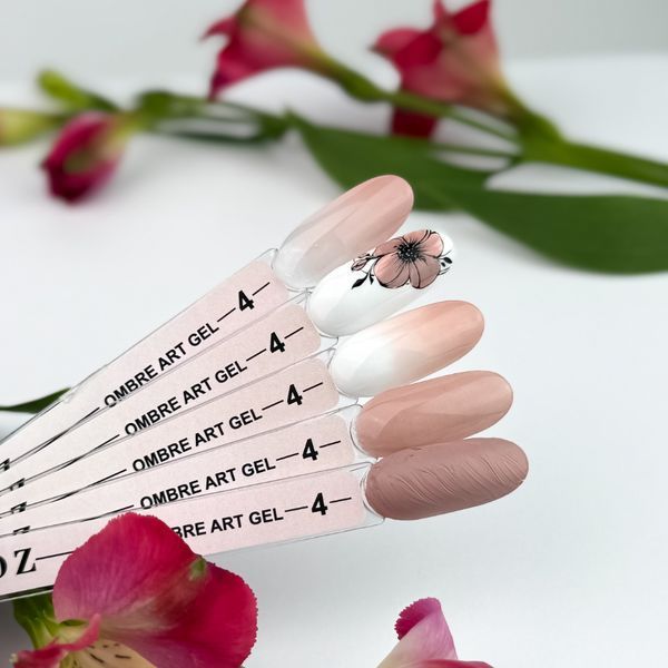 Гель краска Crooz art gel ombre, 5 в 1, №04, 3 мл CAO04 фото