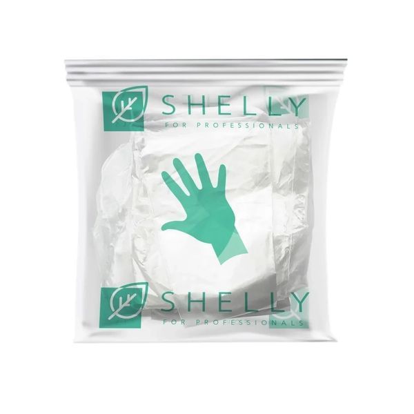 Набір рукавичок для манікюру з кератином колагеном та екстрактом лотоса Shelly 10 шт N105-10 фото
