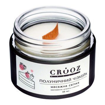 Свеча массажная Crooz Клубничный Чизкейк 50 мл N645218 фото
