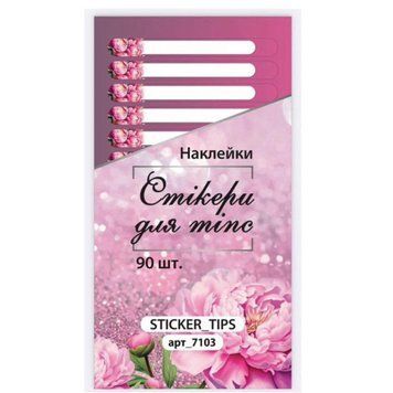Наклейки на типсы, розовые 3769 фото