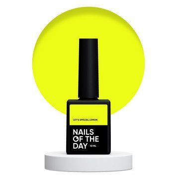 NAILSOFTHEDAY Let&rsquo;s special lemon &ndash; особый неоново-лимонный гель лак, перекрывающийся в один слой, 10 мл 48204145 фото