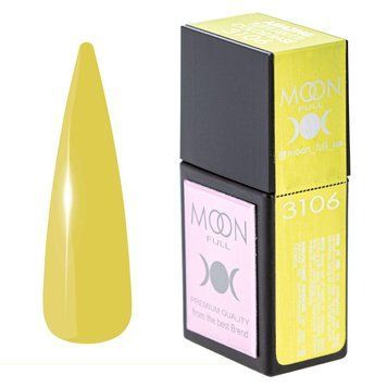 Цветная база для ногтей Moon Full Amazing Tutti Frutti № 3106 нежно-желтая, 12 мл N12461 фото