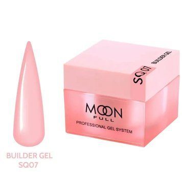 Гель для наращивания Moon Full Builder Gel 30ml №SQ07 кораллово-розовый без HEMA и TPO, гипоаллергенный SQ07 фото