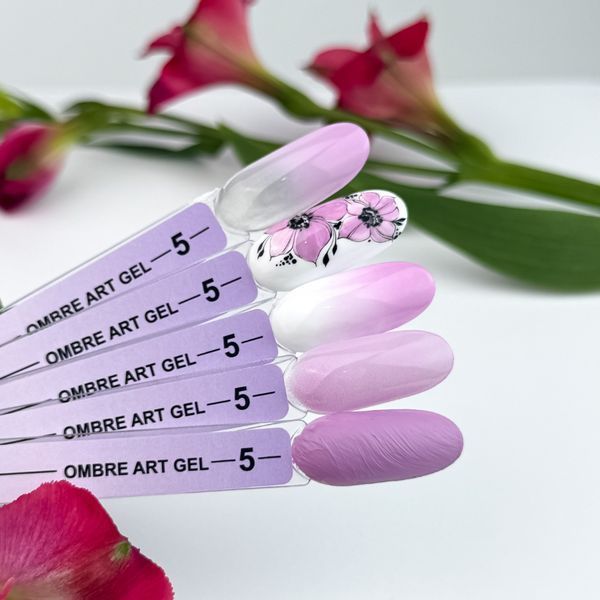 Гель фарба Crooz art gel ombre, 5 в 1, №05, 3 мл CAO05 фото