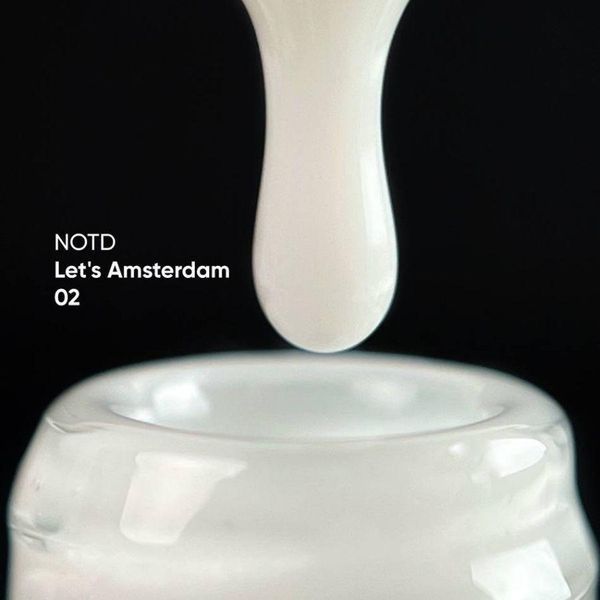 NAILSOFTHEDAY Let&rsquo;s Amsterdam 02 NEW &mdash; бело-молочная камуфлирующая база, 10 мл 433234555 фото
