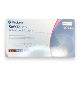 Рукавички Medicom SafeTouch Advanced Pink, S 3.8g(рожеві) 11072 фото