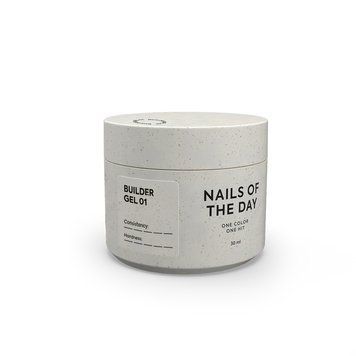 NAILSOFTHEDAY Builder Gel 01 &ndash; прозрачный гель для наращивания ногтей, 30 мл 692361 фото
