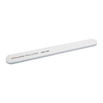 ПИЛОЧКА ДЛЯ НОГТЕЙ ПРЯМАЯ STALEKS PRO EXPERT 100/100 ГРИТ NFB-20/4 фото