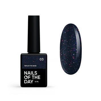Світловідбиваюча база для нігтів NAILSOFTHEDAY Reflective 03, 10 мл 11805 фото