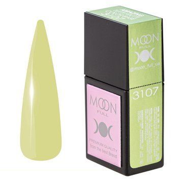 Цветная база для ногтей Moon Full Amazing Tutti Frutti № 3107 пастельно желто-зеленая, 12 мл N12462 фото