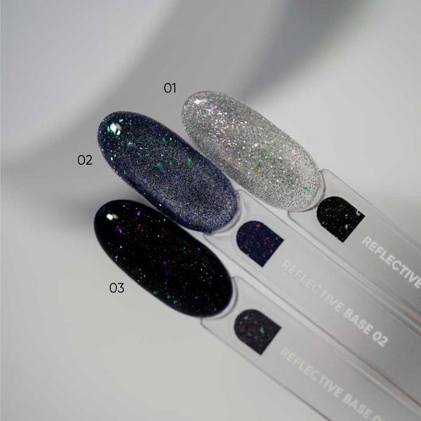 Світловідбиваюча база для нігтів NAILSOFTHEDAY Reflective 03, 10 мл 11805 фото