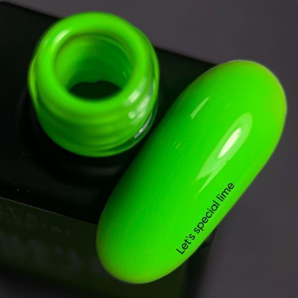 NAILSOFTHEDAY Let&rsquo;s special lime &ndash; особый неоново-салатовый гель лак, перекрывающийся в один слой, 10 мл 48204146 фото