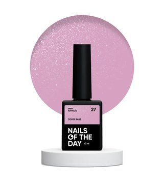 Камуфлирующая база для ногтей NAILSOFTHEDAY NEW Formula Cover base shimmer 27, 10 мл 177877 фото