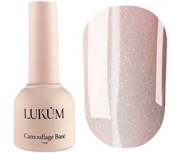 Камуфлирующая база Lukum Glitter Rubber Base №03, 10 мл 01944 фото