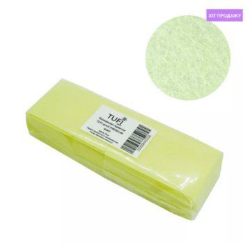 Безворсовые салфетки TUFI profi PREMIUM желтые плотные 4х6 см 70 шт 0104166 фото