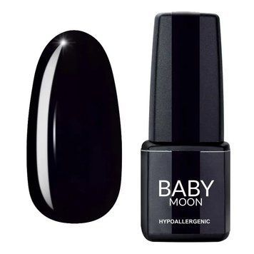 Гель-лак Baby Moon Full Midnight №007 глубокий черный, 6мл. 78219 фото