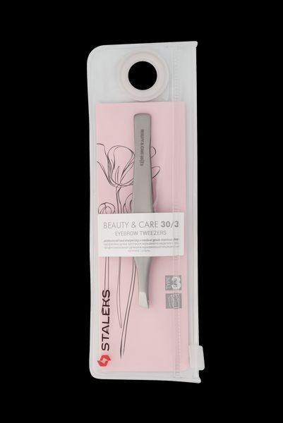 Пінцет для брів BEAUTY & CARE 30 TYPE 3(широкі скошені кромки). TBC-30/3 фото