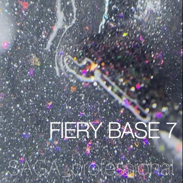 База для нігтів світловідбиваюча Saga Professional Fiery Base №7, 8мл 630766 фото