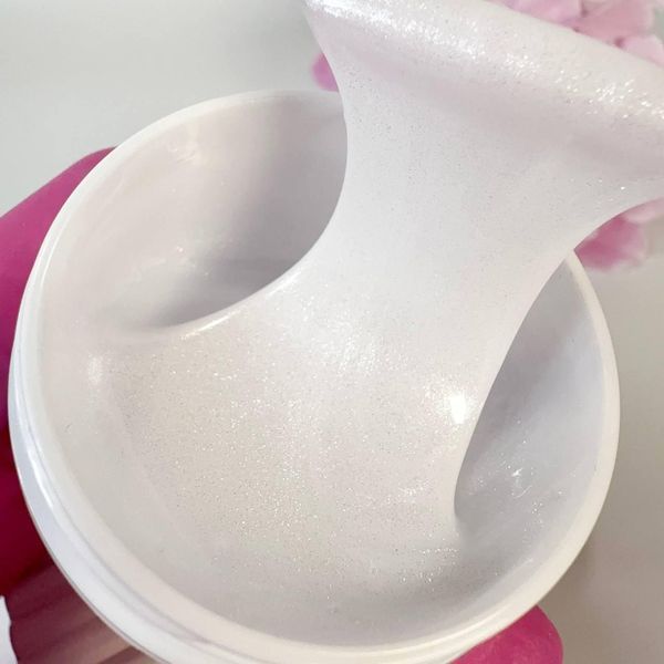 Гель JS Diamond milk для нарощування і зміцнення нігтів 50г 123404 фото