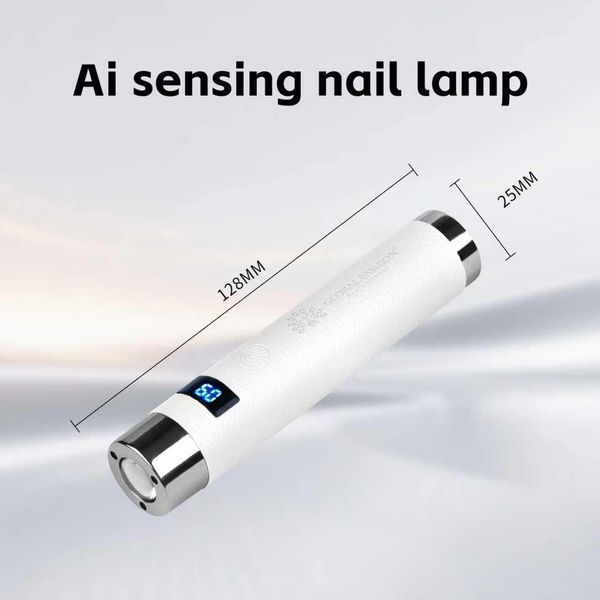 Лампа для манікюру 5 W UV/LED GFL-AI 2 Pro на акумуляторі з USB, біла 26909 фото