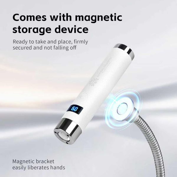 Лампа для манікюру 5 W UV/LED GFL-AI 2 Pro на акумуляторі з USB, біла 26909 фото