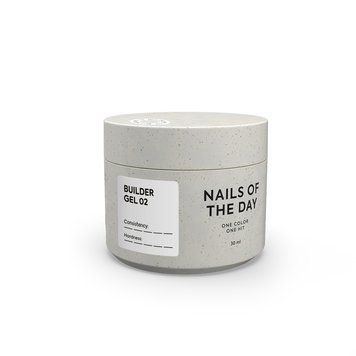 NAILSOFTHEDAY Builder Gel 02 &ndash; бело-молочный гель для наращивания ногтей, 30 мл 692362 фото