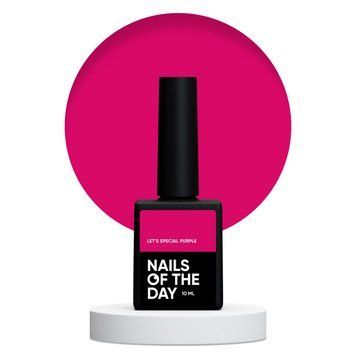NAILSOFTHEDAY Let&rsquo;s special purple &ndash; особый ярко-розовый гель лак, перекрывающийся в один слой, 10 мл 48204142 фото