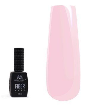 База для ногтей Fiber Base Global Fashion, 12 мл, Pink 19507 фото