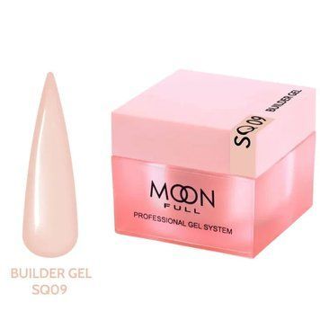 Гель для наращивания Moon Full Builder Gel 30ml №SQ09 нежно-бежевый без HEMA и TPO, гипоаллергенный SQ09 фото