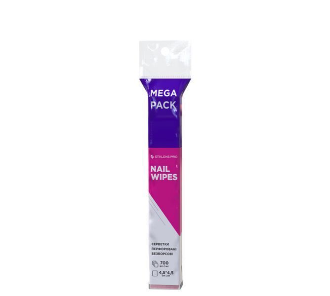 Салфетки безворсовые перфорированные STALEKS Expert Nail Wipes 700 шт WE-700 фото