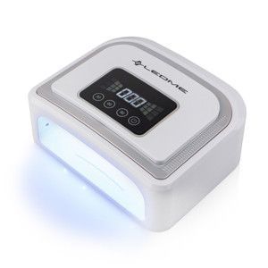 Лампа для манікюру LEDME 5B 120W SILVER з акумулятором L69388 фото